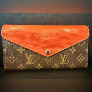 Louis Vuitton Monogram Epi Orange Long Wallet